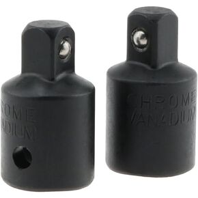 DGZZI 2PCS American Standard Socket Adapter Drive Reducer 1/2 Hole to 3/8 Head Black