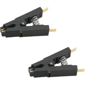 2PCS Black SOP8 Flash Chip IC Test Clip Programmer Testing Clip SOP8 SOP8 BIOS/24/25/93 Programmer Adapter