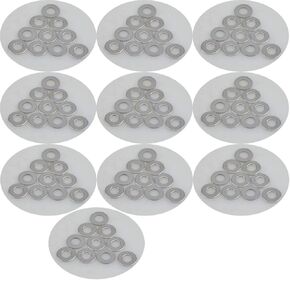 316 Stainless Steel Flat Washers (100, M3.5X8X0.6)