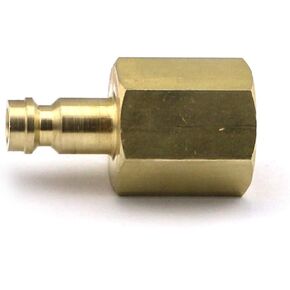 WeldingCity Quick Gas Connect Adapter Female 5/8"-18 RH B-size to Male Gas Plug 0.355" (9mm) Replacement for CK-QDGAP