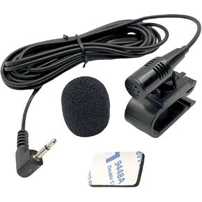 GOUSSBY MICROPHONE 3.5MM MIC Handsfree DASH CAR CAR STEREO RESEIVER PRESICED لـ KENWOOD DDX26BT DDX276BT DDX371 DDX374BT DDX376BT DDX393 DDX5707S DMX125BT DNX7180 DPX503BT KIV-BT901 KMM-BT328