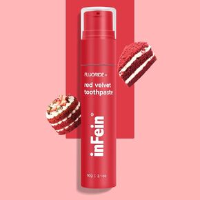 Red Velvet Flavoured Fluoride Toothpaste, Indulge in Guilt-Free Sweetness for a Brighter Smile