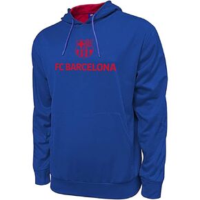Icon Sports Men's Casual FC Barcelona Messi Hyper Outline Sports World Soccer Pullover Sweatshirt Hoodie
