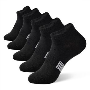 Komorebi Ankle Socks for Women Cushioned No Show Socks Womens Socks Athletic Socks Low Cut Socks with Heal Tab 5 Pairs