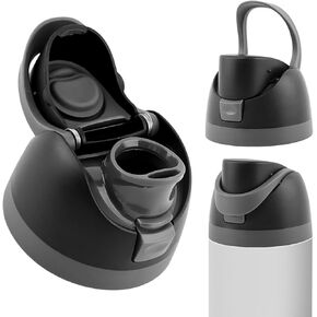 Replacement Lid for Owala Freesip,One Button Water Bottle Compatible With Owala Cup 16oz, 24oz, 32oz, 40oz,No Leakage Replacement Accessory for Owala FreeSip Only Lid(Black)