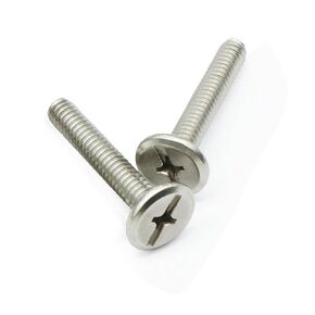 Xadnitu 1/4"-20 Stainless Steel Combo Sidewalk Bolts Hurricane Bolt Phillips Slotted Slot Screws for Shutter, Machinery, Hurricane Hardware (100, 1-1/2")