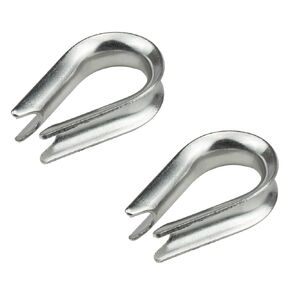 2 PCS M12 Stainless Steel Thimble for 1/2 Inch Diameter Wire Rope