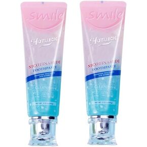 Hotluck Niacinamide Toothpaste, Tooth Paste for Gum Disease Repair, with Natural Peppermint Flavor for Teeth Whitening, Antimicrobial, Remineralizing Enamel &Sensitive Relief, 3.53 Oz(2 Pack)
