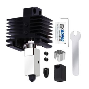 Upgrade TZ2.0 Hotend for Bambu Lab P1P/P1S/X1/X1C/X1E Hot end Assembly with 0.4mm Hardened Steel Nozzles, Upgraded Plated Copper Nickel Heater Block and Throat Tube