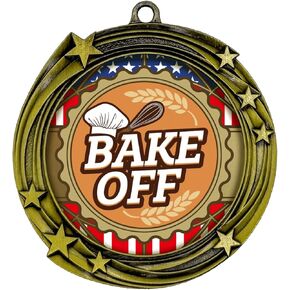 All Quality Stars Design Bake Off Medal | Competition Metal Medal - 1st, 2nd, 3rd Place