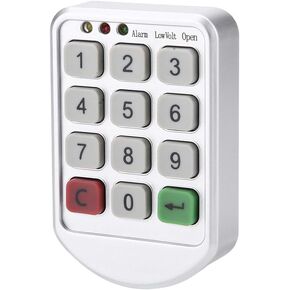 Electronic Lock, ABS Plastic Panel Intelligent Password Keypad Digital Electronic Cabinet Door Combination Lock