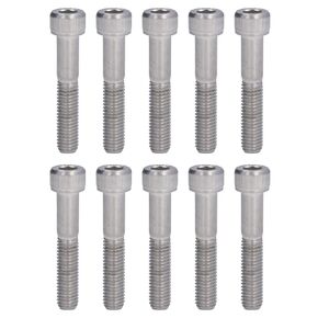FLEXMAN 10Pcs M10 Hex Head Socket Cap Bolt, Stainless Steel Cylindrical Head Caps Bolts for Industrial Machinery (M10*50)