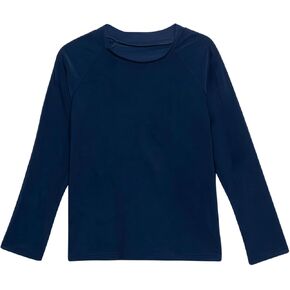 Gottex Boys Kids Toddler and Little Navy Rash Guard Long Sleeve Swimsuit Uv Sun Protection Bathing Suit