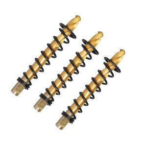3pcs Titanium Plated Pilot Drill Bit for Hole Saw, 6mm Hole Saw Center Drill bit for Metal, Stainless Steel, Alloy Steel, Iron, Aluminum, Brass, Copper, Wood, Plastic