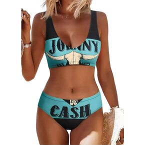 Qbily Women's Summer Sexy Beach Vacation Two Piece Bikini Set Swimwear Swimsuit Bathing Suits