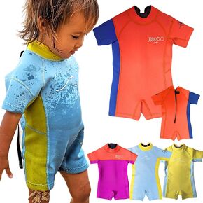 Baby, Toddler, Kids 1.5mm and 2.5mm Neoprene Shorty Shortsleeve Wetsuit Springsuit