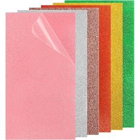 OKLLEN 6 قطع صفائح أكريليك بريق 1/8 "سميكة لقطع الليزر ، ورقة أكريليك ملونة ملونة لحرف DIY ، العلامات ، الشعار ، الزخارف ، 6.3 × 11.4 بوصة in Kuwait