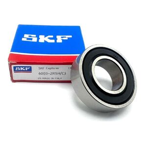 SKF 6003 2RSH C3 DEEP Groove Ball Bearing, Rubber Sealed 2RS 17X35X10 MM