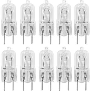 Value 10 Pack G8 100W 120V Dimmable Halogen Light Bulb Replacement Puck Lighting 120 Volt Under Counter Mount Fixture Cabinet Range Kitchen Pendant Shelf Lamp 2 Prong Clear Lense 100 Watt Warm White