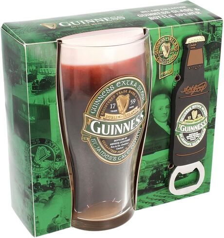 شركة غينيس شامروك هدايا شركة Ireland Label Pint Glass ومجموعة الافتتاح PVC in Kuwait