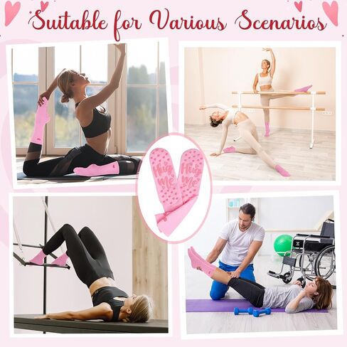 Geyoga Valentine's Day Gifts for Her 3 Pairs Heart Pilates Socks for Women Nonslip Gripper Yoga Athletic Crew Socks in Saudi Arabia