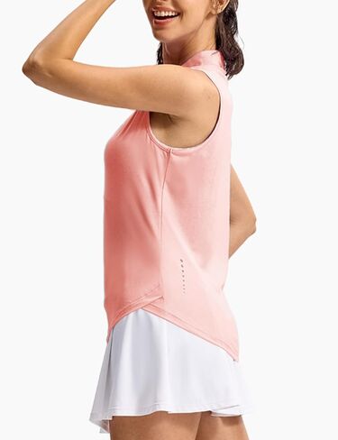 TBMPOY WOMENS SLEEVELESS GOLF TIRTS QUICE COLLARED TENNIS TERM UPF 50+ V-NECT TOPS TOPS TOPS MOISTURE WICHING in Kuwait
