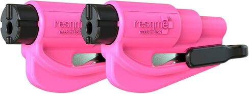 resqme The Original Keychain Car Escape Tool ، صنع في الولايات المتحدة الأمريكية (أزرق) in Kuwait