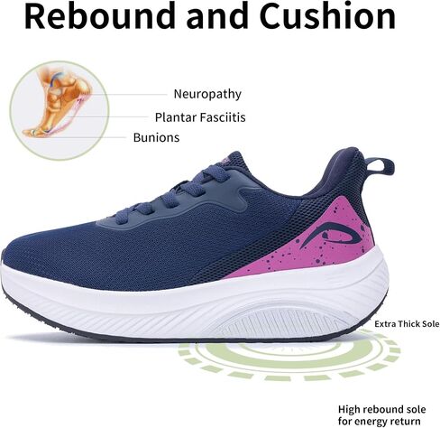 Wide Toe Box Shoes Women Arch Support Walking Shoes for Plantar FasciitisWide Width Orthotic Tennis Sneakers in Saudi Arabia