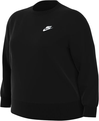 Nike Sportswear Club Fleece Women Women's Crew-Neck Sweatshirt (Plus Size) DV5087-010 in Saudi Arabia