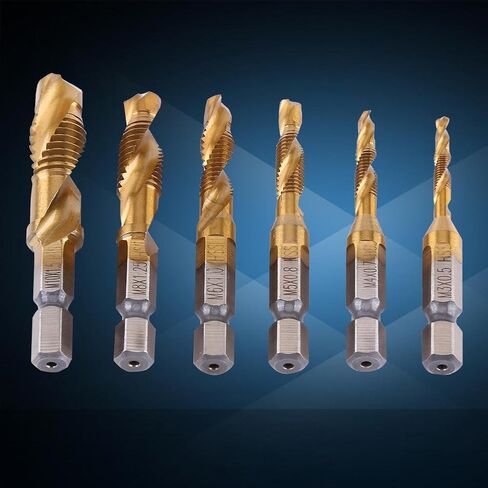 مجموعة بتات الحفر ، 6pcs مثقاب HSS المغلفة ونقوب البتات الصنب in Kuwait