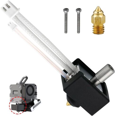 سبرايت بثق السخان كتلة مجموعة النحاس الفوهة olzzdda القياسية مجموعة درجة حرارة عالية 260 ℃ نسخة درجة الحرارة العادية الفولاذ المقاوم للصدأ تفلون الحلق متوافق مع Ender-3 S1 3D الطابعة in Kuwait