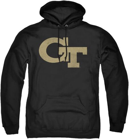 Georgia Tech Official Distressed Primary Unisex Adult Pull-Over Hoodie in Saudi Arabia