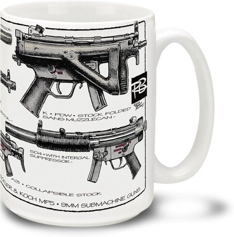 Heckler & Koch H & K MP5 15 أوقية القدح القهوة in Kuwait