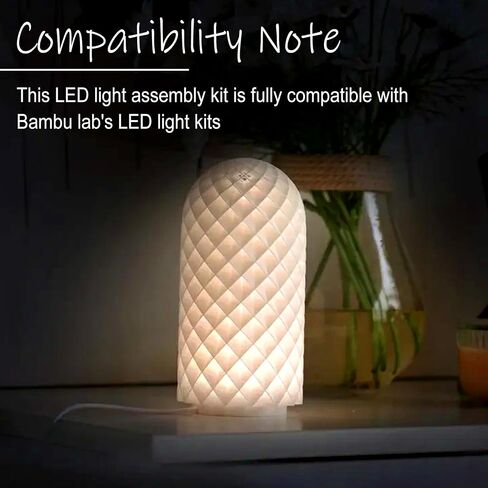 3D Printer LED Lamp Kit 001 - Compatible with Bambu Lab Models,White 3000K Light, USB Powered, Easy Assembly, Makerworld Maker's Supply in Saudi Arabia