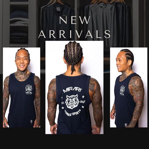 MIRARI Men Tiger Tank Tops - 100% Cotton Gym Workout Sleeveless Shirt, Athletic Running Tank for Men, Comfortable Muscle Tee in Saudi Arabia