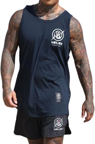 Mirari Men Tiger Tank Tops - 100 ٪ Cotton Gym تمارين تمرين أكمام in Kuwait