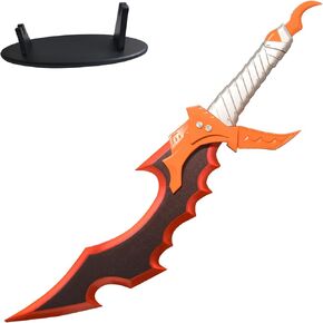21.7" All Metal Red Anime Kasaka's Knight Killer Sword of Jinwoo for Collection, Display, Cosplay