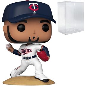 POP MLB: Twins - José Berríos (Home Uniform) Funko Vinyl Figure (Bundled with Compatible Box Protector Case), Multicolor, 3.75 inches
