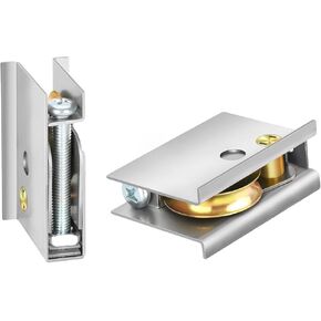 0C5Y00P0 Sliding Patio Door Rollers, Upgraded Sliding Door Rollers Replacement, Compatible with P-Ella Patio Sliding Doors - Adjustable Roller Height, 1-1/2" Steel Ball Bearing （2Set of Rollers）