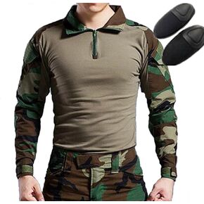 H World Shopping HANSTRONG Gear Tactical Hunting Military Long Sleeve Shirt with Elbow Pads