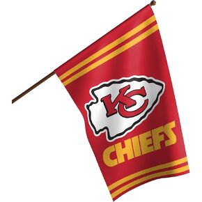 FOCO Kansas City Chiefs NFL Vertical Big Logo Flag