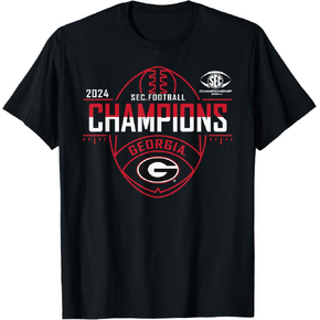 Georgia Bulldogs SEC Champs 2024 كرة القدم T-Shirt
