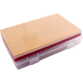 Venipuncture IV Injection Training Pad Model with 4 Veins Imbedded and 3 Skin Layers for Medical Students Doctors Nurses Practice