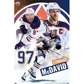 Trends International NHL Edmonton Oilers - Connor McDavid 22 Wall Poster, 22.375" x 34", Premium Unframed Version
