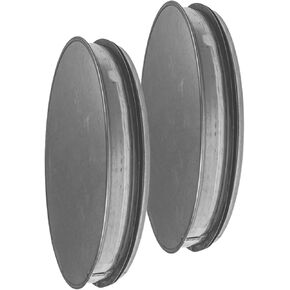 2pack Galvanized Metal Duct End Cap - 12 Inch with Rubber Gasket for Better Fit - Available in Different Sizes to Suit Your Needs