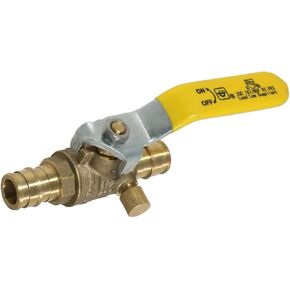 1 Piece 1/2" Pex A Ball Valve with Drain, Expansion, F1960 (1)