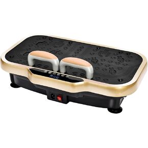 Vibration Plate Exercise Machine, Whole Body Workout Power Vibrate Fitness Platform Vibration Plate for Weight Loss, 180 Speed, Home Gym Shaping Fitness Workout