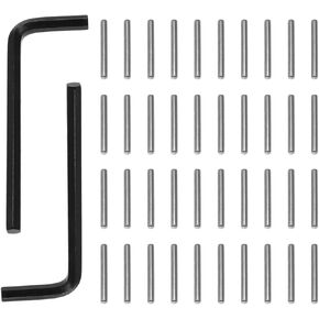 Maxmoral 42PCS Spring Hinge Tension Pin Replacement Kit Including 40 Stainless Steel Shelf Pins 2 Hex Wrenches Allen Wrenches Used for Automatic Closing of Door Hinges on Garage Doors
