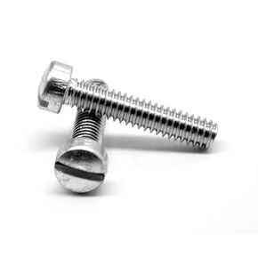 4-40 x 11/16 Slotted Fillister Machine Screw Fully Threaded Stainless Steel, 100 PCS 0411MSLSST