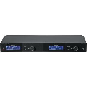 Shure SLX-D Digital Wireless Quad Receiver - 24-Bit Audio, 138MHz Wide Tuning Range, Space-Saving Design for 4 Channels (SLXD4Q+=-G57)